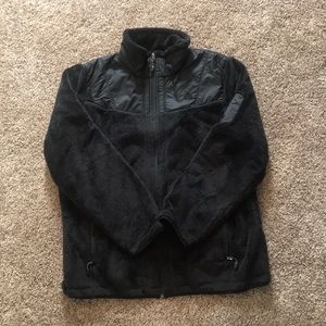 Nike ACG ZipUp Black Fuzzy Jacket High Neck Pocket